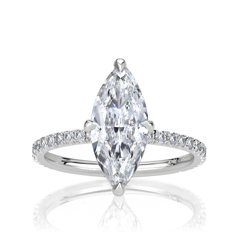 2.58ct Marquise Cut Diamond Engagement Ring
