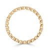 2.01ct Emerald Cut Diamond Bezel Set Eternity Band in 18k Champagne Yellow Gold