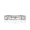 1.82ct Emerald Cut Diamond Bezel Set Eternity Band in Platinum
