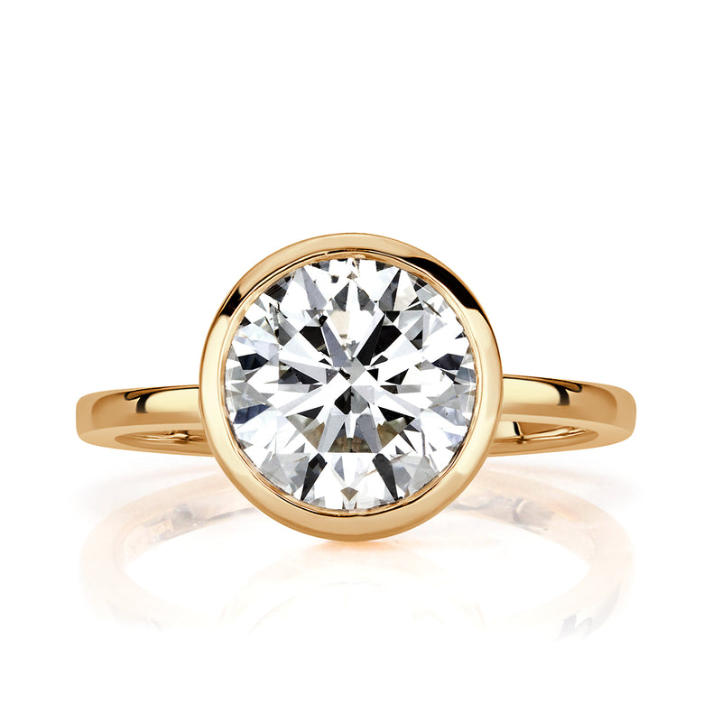 3.22ct Round Brilliant Cut Diamond Engagement Ring