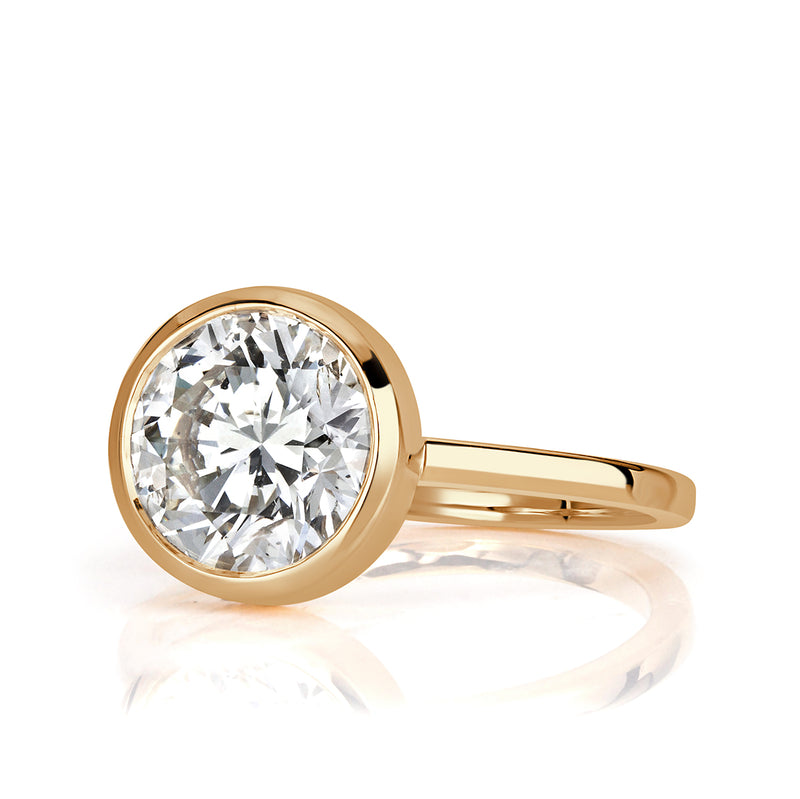 3.22ct Round Brilliant Cut Diamond Engagement Ring