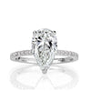 2.59ct Pear Shaped Diamond Engagement Ring