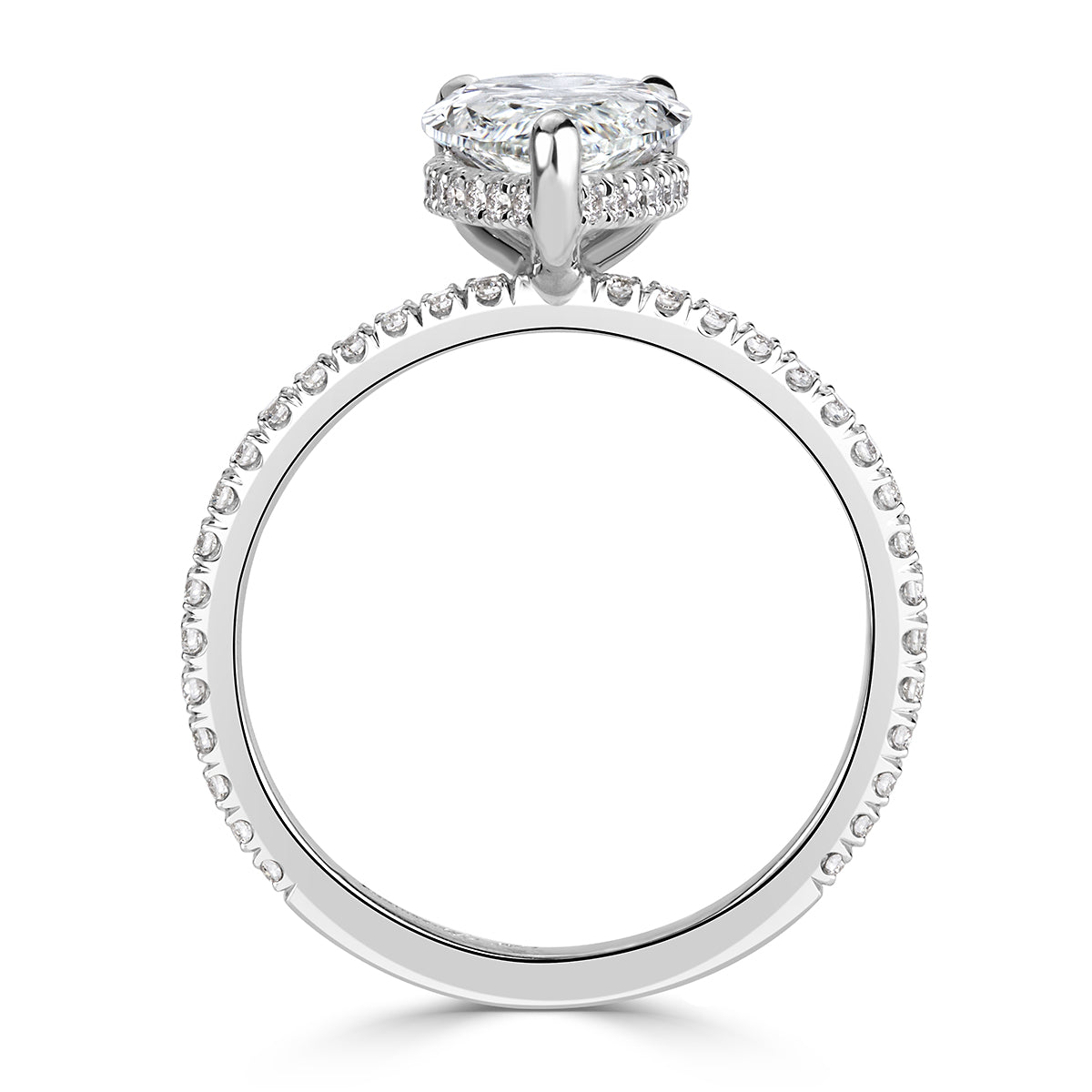 2.59ct Pear Shaped Diamond Engagement Ring