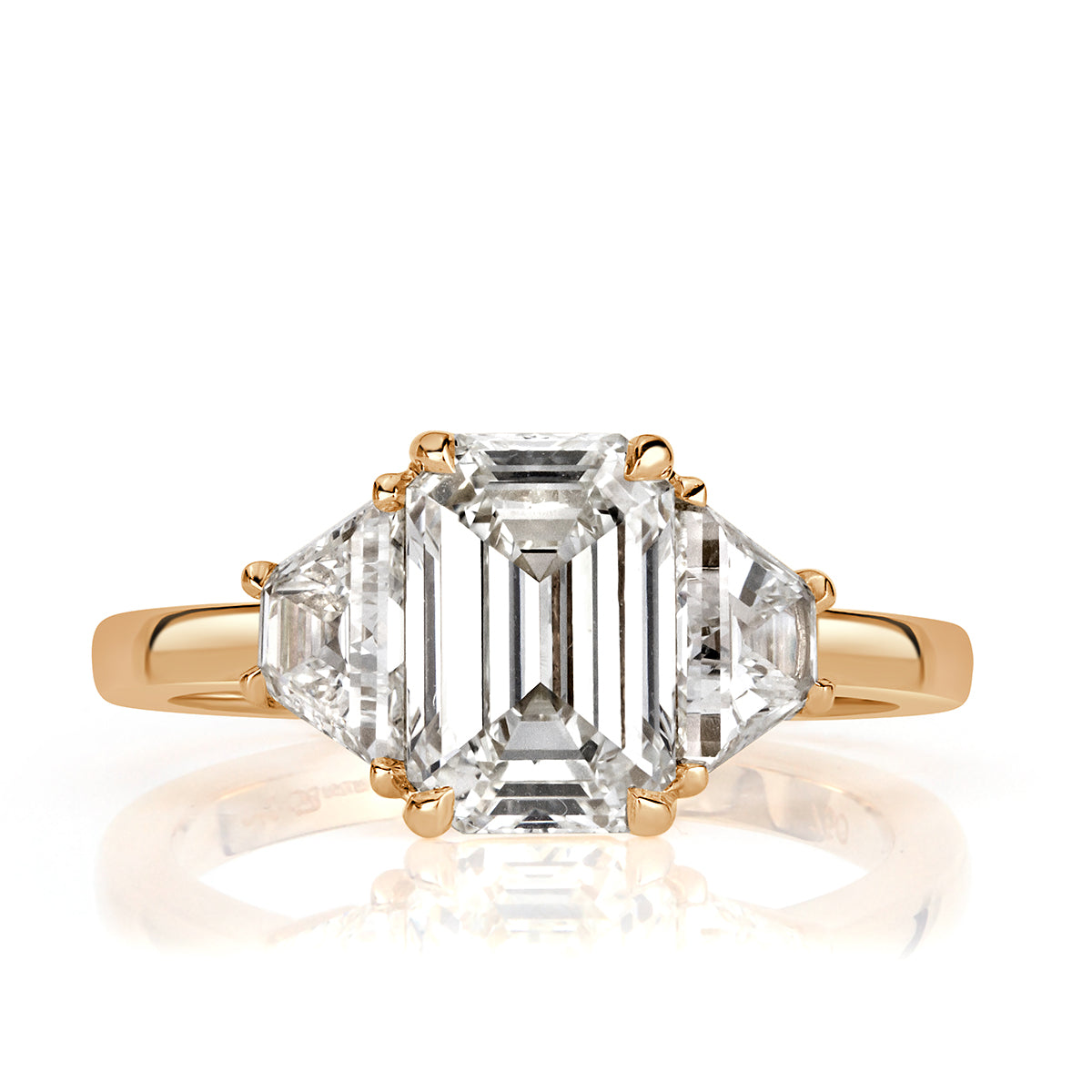 2.78ct Emerald Cut Diamond Engagement Ring