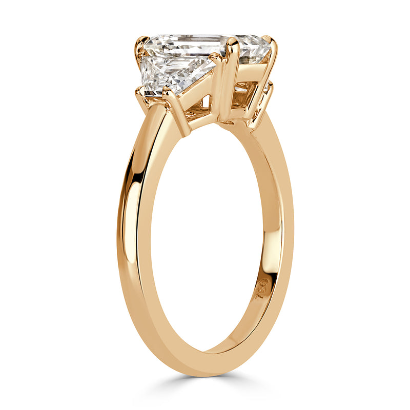 2.78ct Emerald Cut Diamond Engagement Ring