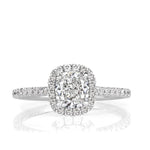 1.41ct Cushion Cut Diamond Engagement Ring