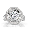 6.49ct Round Brilliant Cut Diamond Engagement Ring