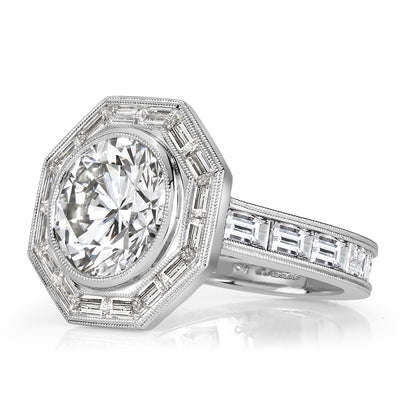 6.49ct Round Brilliant Cut Diamond Engagement Ring