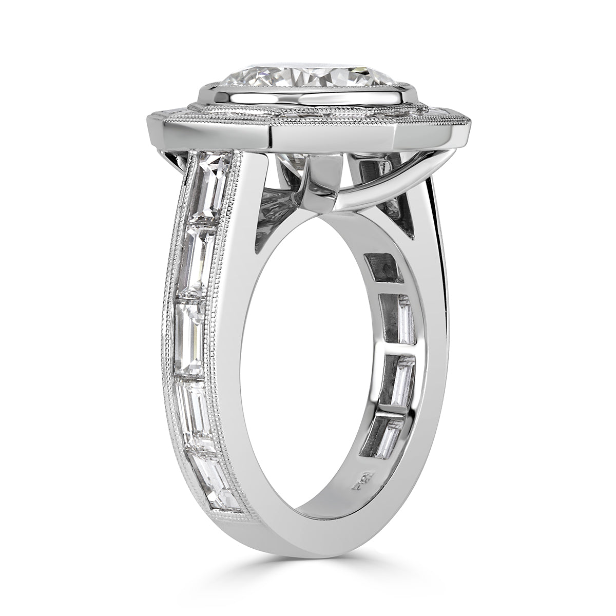 6.49ct Round Brilliant Cut Diamond Engagement Ring