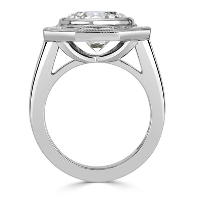 6.49ct Round Brilliant Cut Diamond Engagement Ring