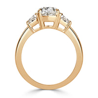 2.67ct Old Mine Cut Diamond Engagement Ring