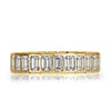 3.36ct Emerald Cut Diamond Eternity Band in 18k Yellow Gold