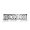3.36ct Emerald Cut Diamond Eternity Band in 18k White Gold