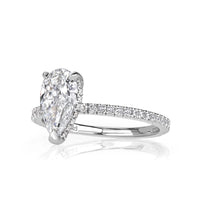 1.56ct Pear Shape Diamond Engagement Ring