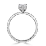 1.56ct Pear Shape Diamond Engagement Ring