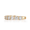 2.00ct Round Brilliant Cut Diamond Wedding Band in 18k Champagne Yellow Gold