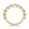 2.00ct Round Brilliant Cut Diamond Wedding Band in 18k Champagne Yellow Gold