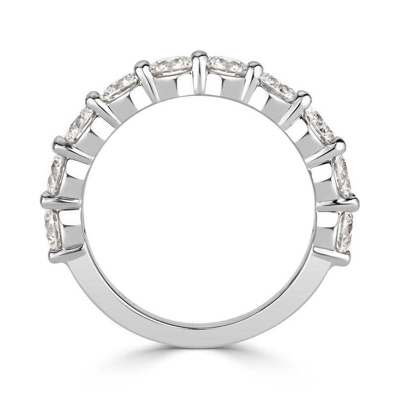 2.00ct Round Brilliant Cut Diamond Wedding Band in Platinum