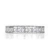 2.20ct Asscher Cut Diamond Eternity Band in Platinum