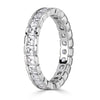 2.20ct Asscher Cut Diamond Eternity Band in Platinum