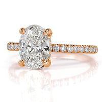2.55ct Oval Cut Diamond Engagement Ring
