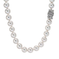 0.72ct Diamond and Pearl Necklace