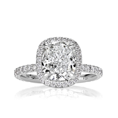 3.67ct Cushion Cut Diamond Engagement Ring