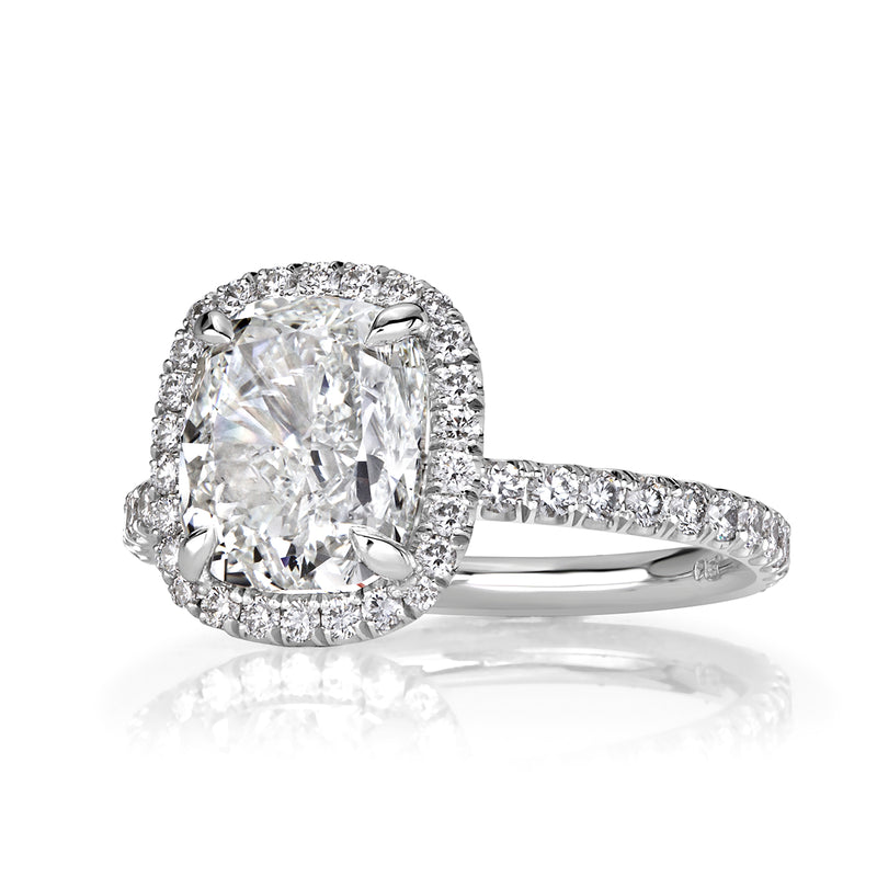3.67ct Cushion Cut Diamond Engagement Ring