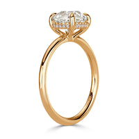 1.92ct Old Mine Cut Diamond Engagement Ring