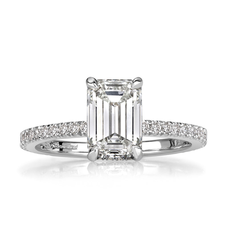 2.18ct Emerald Cut Diamond Engagement Ring