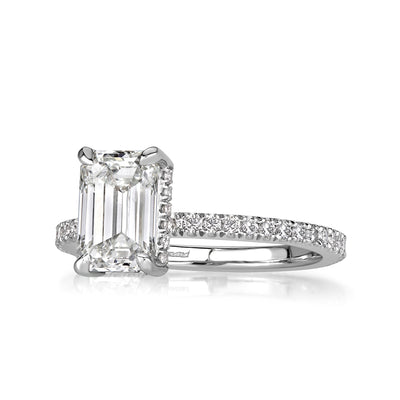 2.18ct Emerald Cut Diamond Engagement Ring