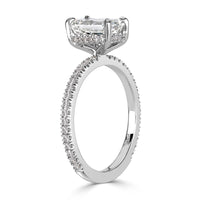 2.18ct Emerald Cut Diamond Engagement Ring