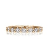 1.50ct Oval Cut Diamond Eternity Band in 18k Champagne Yellow Gold