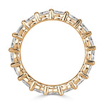 1.50ct Oval Cut Diamond Eternity Band in 18k Champagne Yellow Gold