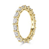 1.50ct Oval Cut Diamond Eternity Band in 18k Yellow Gold