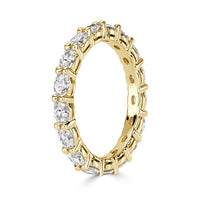 1.50ct Oval Cut Diamond Eternity Band in 18k Yellow Gold