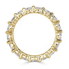 1.50ct Oval Cut Diamond Eternity Band in 18k Yellow Gold