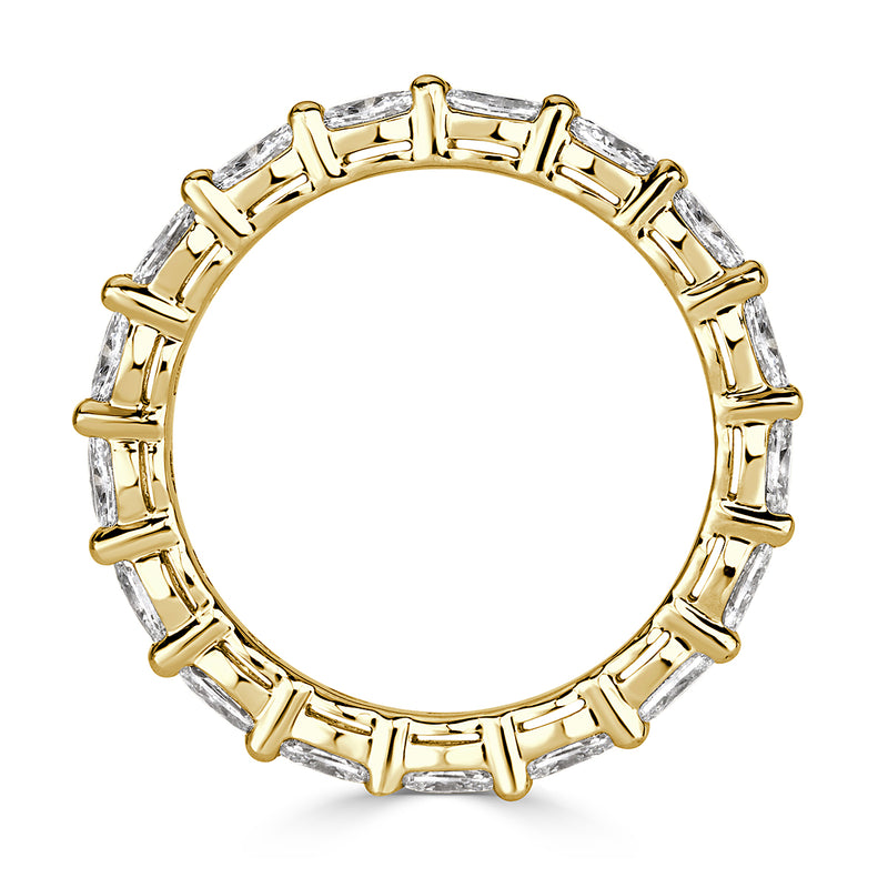 1.50ct Oval Cut Diamond Eternity Band in 18k Yellow Gold