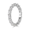1.50ct Oval Cut Diamond Eternity Band in 18k White Gold