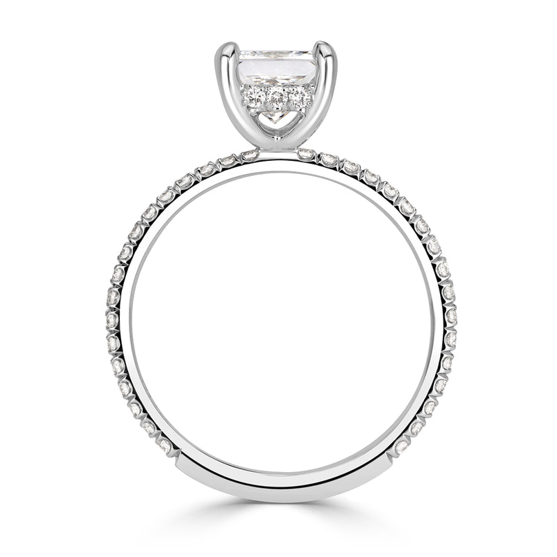 1.60ct Princess Cut Diamond Engagement Ring