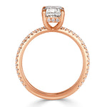 2.05ct Emerald Cut Diamond Engagement Ring