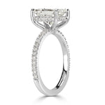 3.17ct Radiant Cut Diamond Engagement Ring