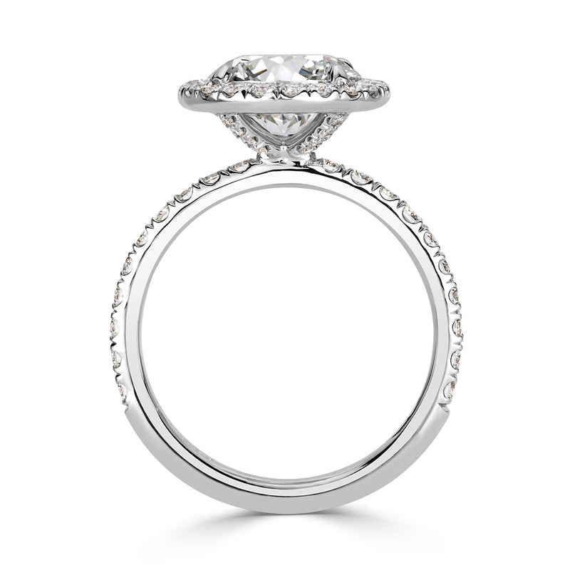 2.90ct Round Brilliant Cut Diamond Engagement Ring