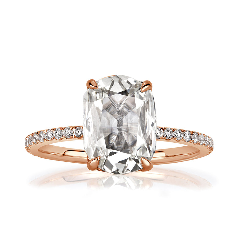 2.25ct Old Mine Cut Diamond Engagement Ring