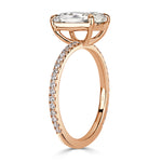 2.25ct Old Mine Cut Diamond Engagement Ring