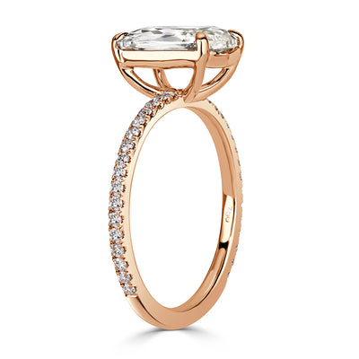 2.25ct Old Mine Cut Diamond Engagement Ring