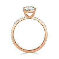 2.25ct Old Mine Cut Diamond Engagement Ring