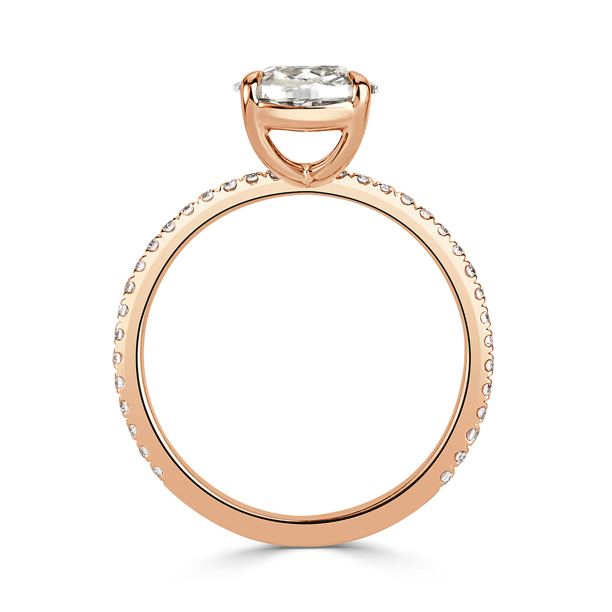 2.25ct Old Mine Cut Diamond Engagement Ring