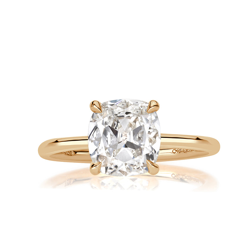 2.02ct Old Mine Cut Diamond Engagement Ring