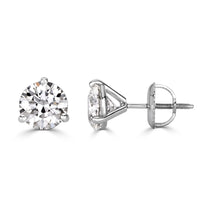 2.00ct Round Brilliant Cut Diamond Stud Earrings in Platinum